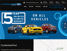 Tablet Screenshot of cumberlandford.com.au